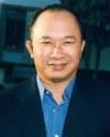 The photo image of John Woo, starring in the movie "Hard-Boiled"